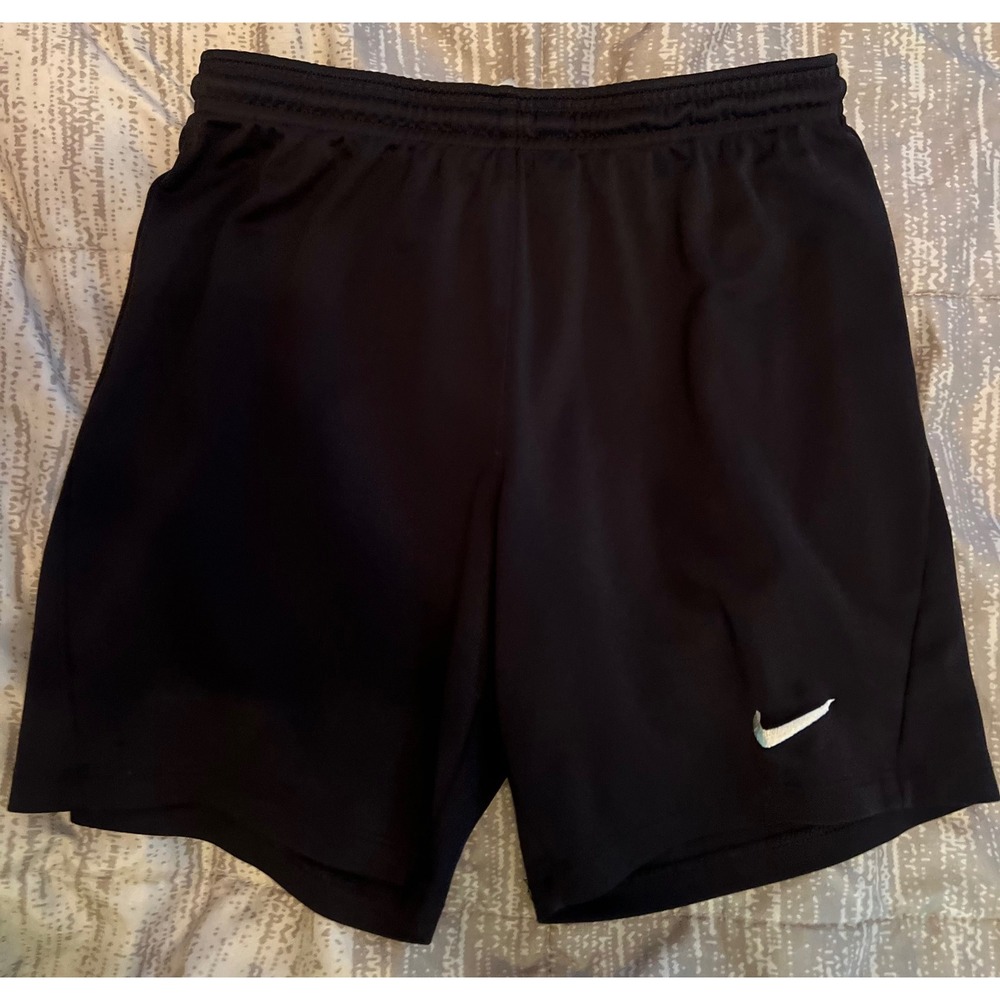 Nike Dri-FIT Black Athletic Training Shorts Youth Medium Boys Drawstring